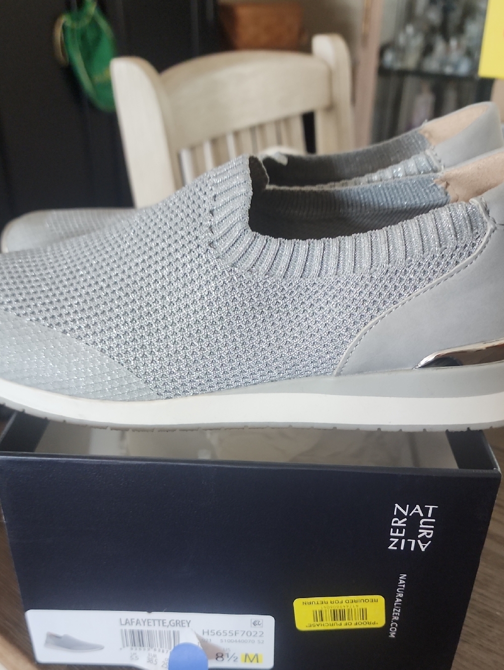 Naturalizer Grey Lafayette Slip On Shoes